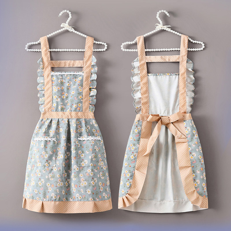 エプロン シンプル 肩掛け 防水 カフェ カフェ風 無地 キチン用 おしゃれ 業務用エプロン 業務用 ポケット付き 