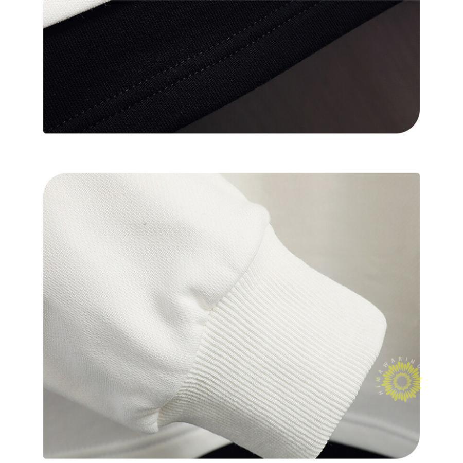 長袖Tシャツ メンズ Tシャツ ティーシャツ 無地 重ね着風 丸首 秋コーデ 秋服 トップス ゆったり プルオーバー カジュアル 