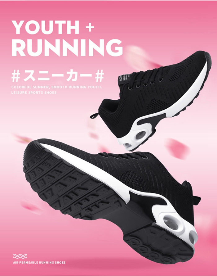 スニーカー レディース ウォーキングランニングジョギングエアクッション 衝撃緩衝 スポーツ運動靴 ダイエット  