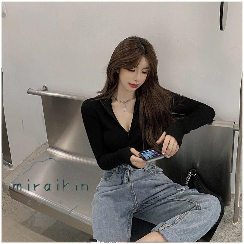 カットソー チュニック トップス レディース 春 夏 長袖 黒 30代 ショート丈トップス 白 ハーフジップ グレー 20代 春夏 ホワイト 40代 ブラック 