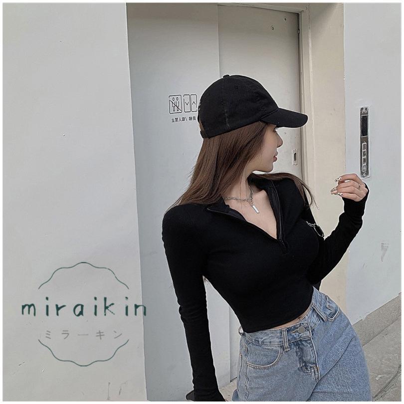 カットソー チュニック トップス レディース 春 夏 長袖 黒 30代 ショート丈トップス 白 ハーフジップ グレー 20代 春夏 ホワイト 40代 ブラック 