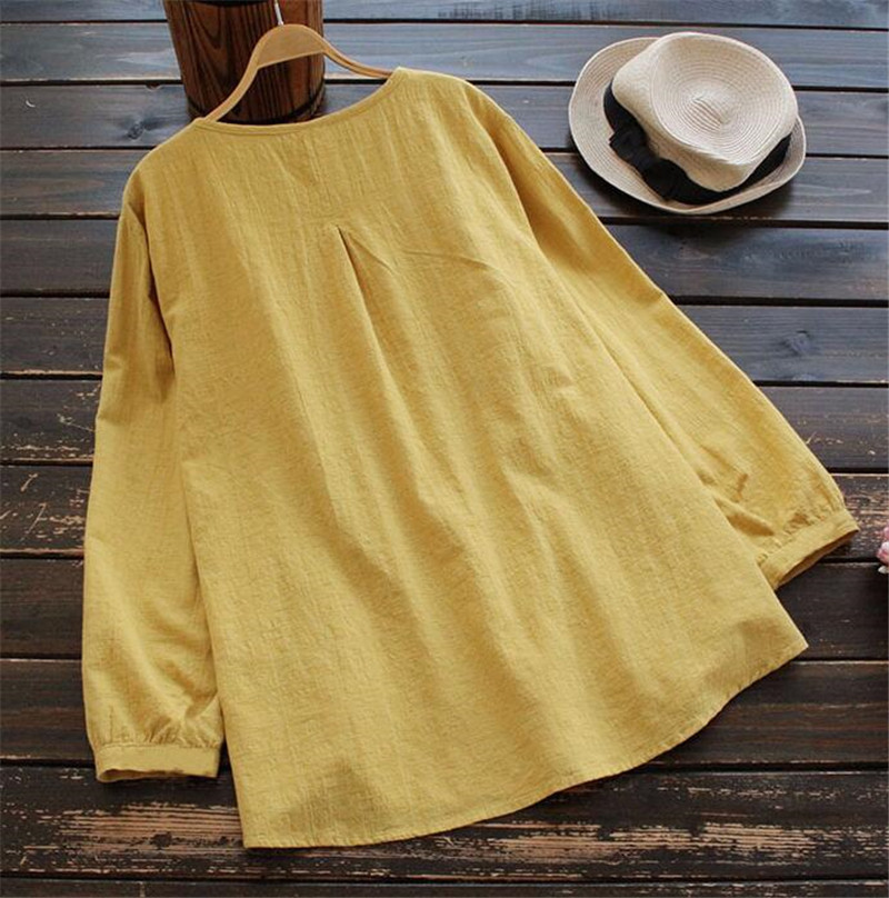 ブラウス レディース シャツ 綿麻 綿麻 綿 麻 リネン おしゃれ 体型カバー 無地 着痩せ ゆったり カジュアル コットン オシャレ 