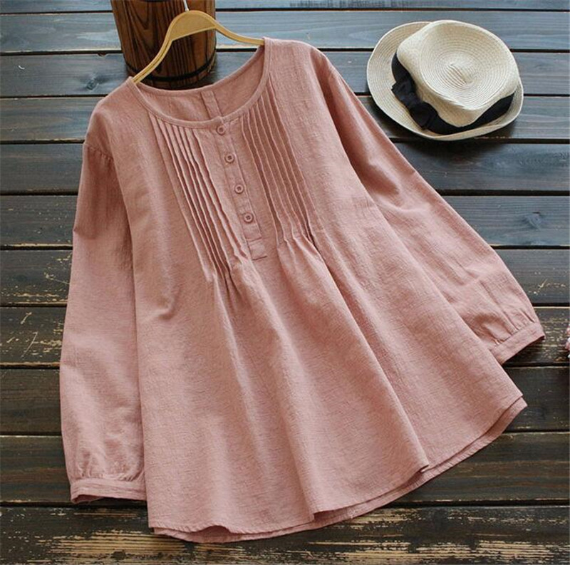 ブラウス レディース シャツ 綿麻 綿麻 綿 麻 リネン おしゃれ 体型カバー 無地 着痩せ ゆったり カジュアル コットン オシャレ 