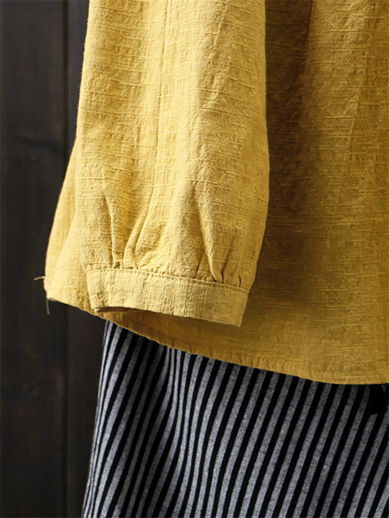 ブラウス レディース シャツ 綿麻 綿麻 綿 麻 リネン おしゃれ 体型カバー 無地 着痩せ ゆったり カジュアル コットン オシャレ 