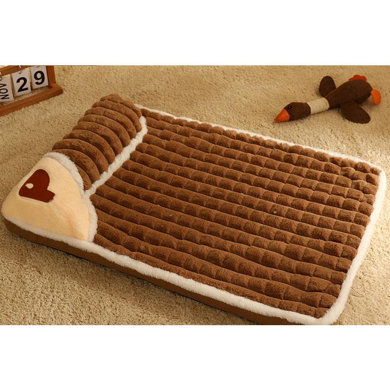 ペットベッド 犬ベッド 猫ベッド ペットマット 犬猫兼用 ふわふわ 暖かい ペット用品 ベッド 大型犬 滑り止め もふもふ 小型犬 