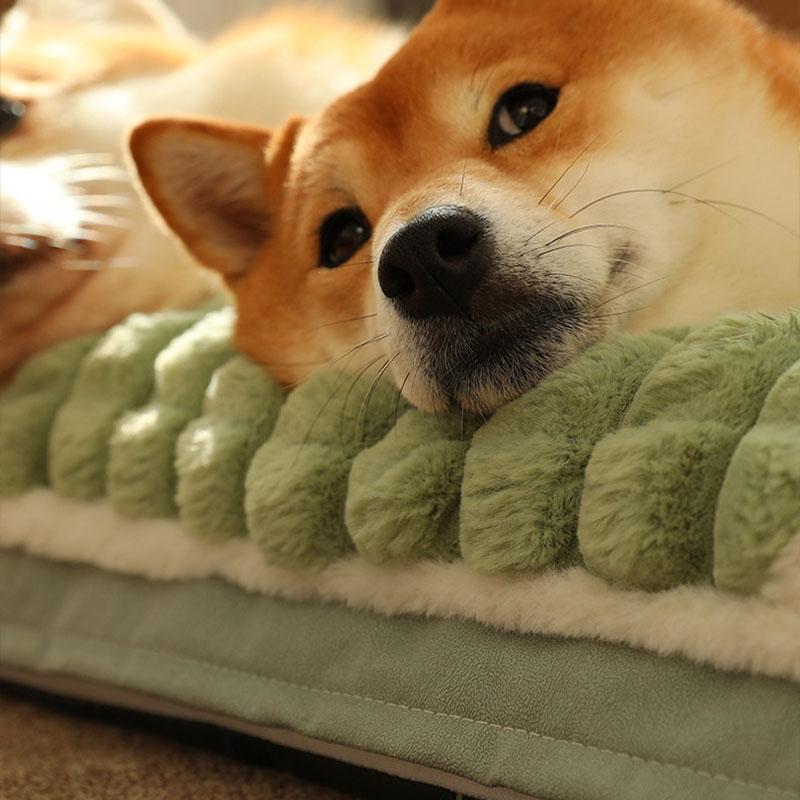 ペットベッド 犬ベッド 猫ベッド ペットマット 犬猫兼用 ふわふわ 暖かい ペット用品 ベッド 大型犬 滑り止め もふもふ 小型犬 