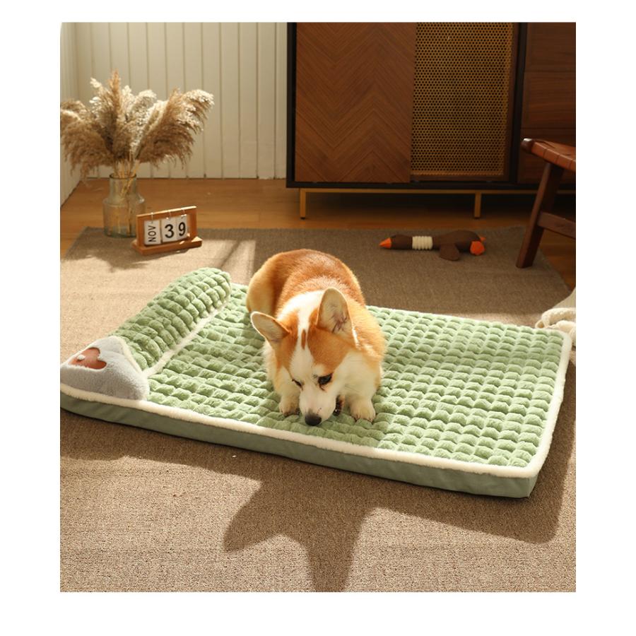 ペットベッド 犬ベッド 猫ベッド ペットマット 犬猫兼用 ふわふわ 暖かい ペット用品 ベッド 大型犬 滑り止め もふもふ 小型犬 
