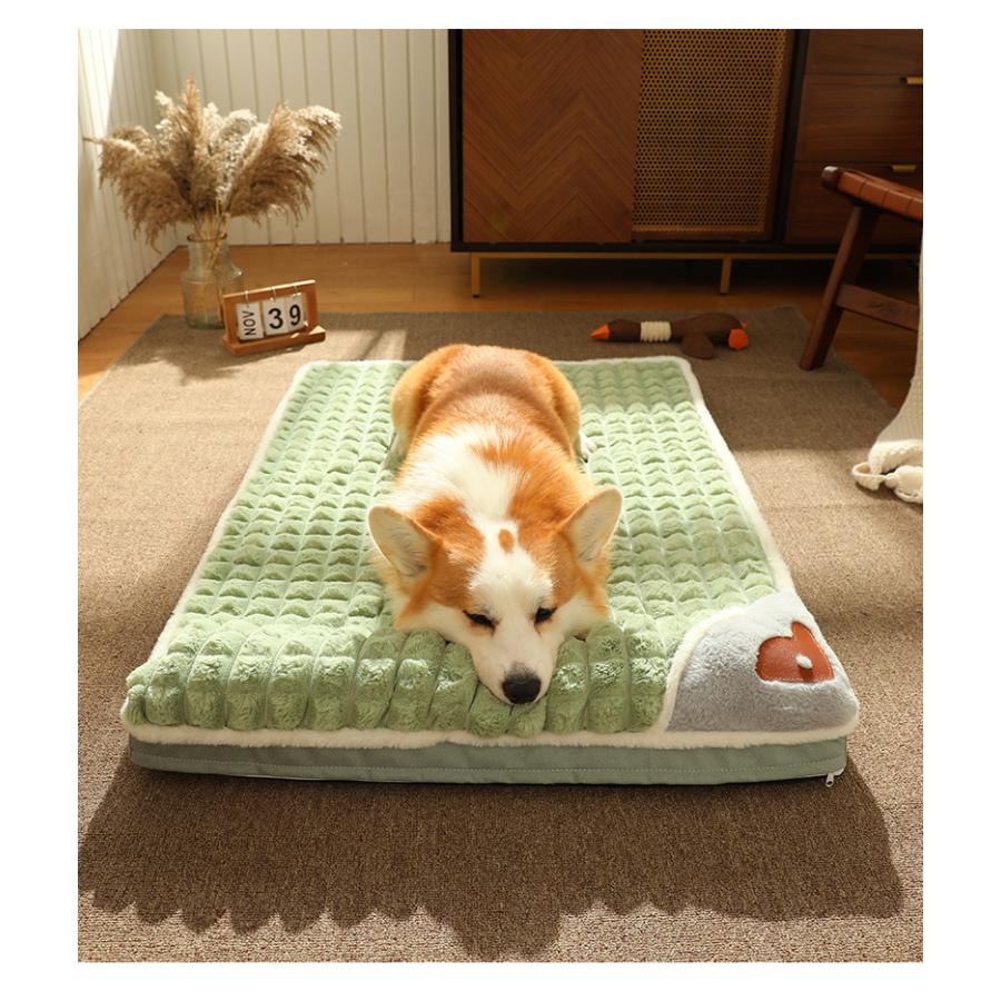 ペットベッド 犬ベッド 猫ベッド ペットマット 犬猫兼用 ふわふわ 暖かい ペット用品 ベッド 大型犬 滑り止め もふもふ 小型犬 