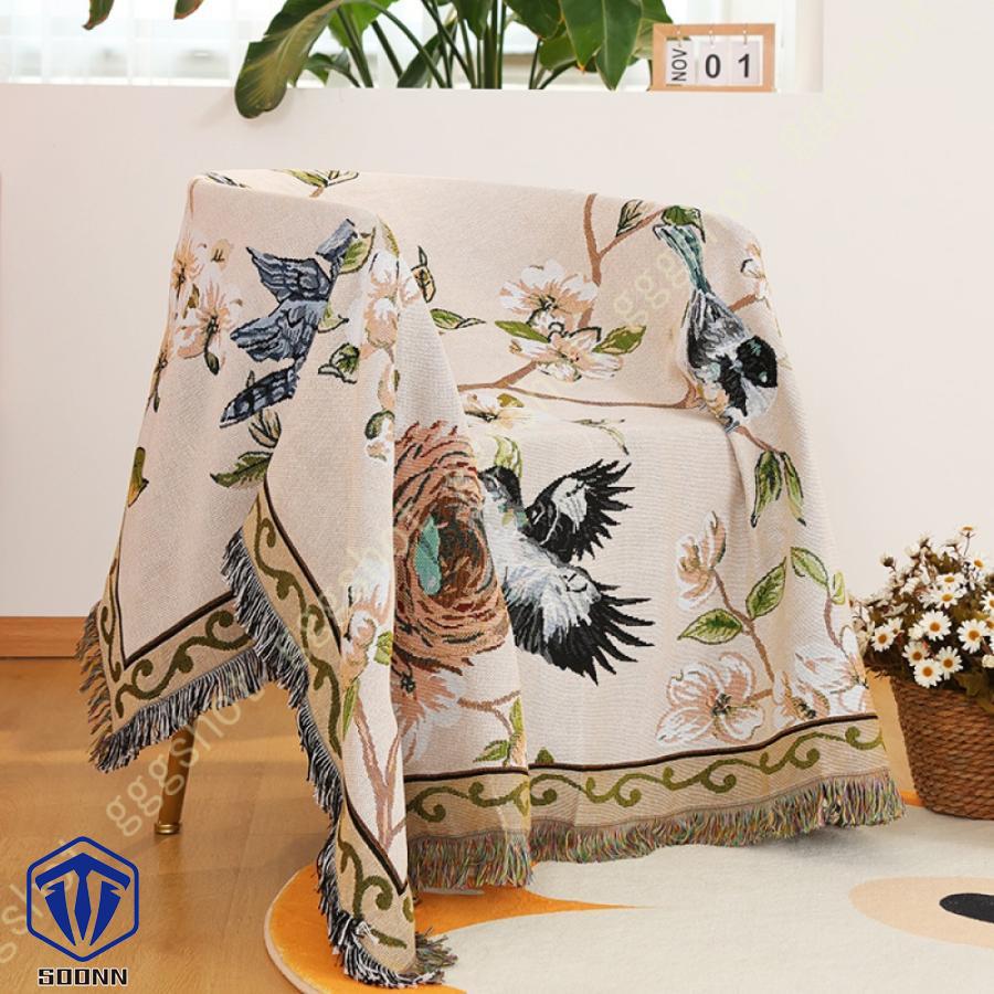 マルチカバー ソファカバー アメリカ式 ブランケット オシャレ 掛け毛布 花柄 爪とぎ防止 ラグ 暖かい ソファ ブランケット 犬猫対策用 テーブルクロス 