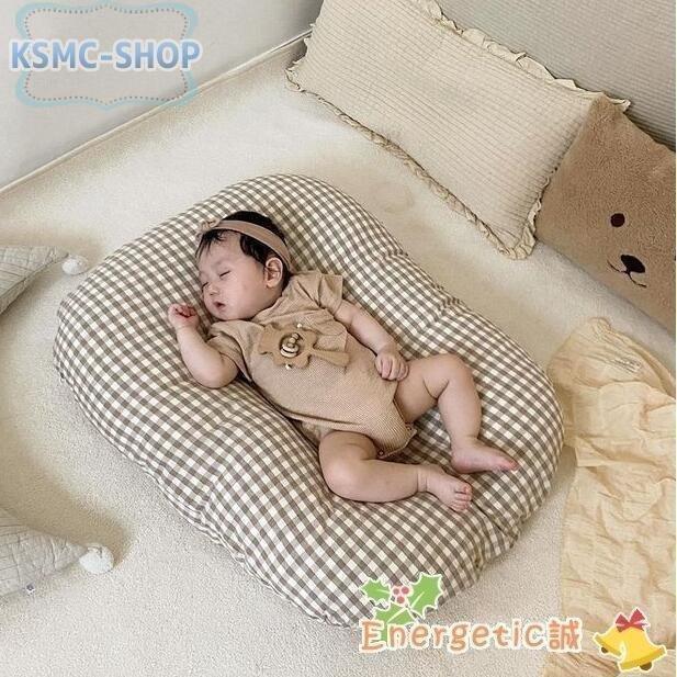 ベビーベッド ベビークッション 持ち運び 新生児 赤ちゃん 転落防止 百日祝い 安心快適 コットン インベッド 丸洗いOK 出産祝い ベッド 記念写真 ベビー用寝具 
