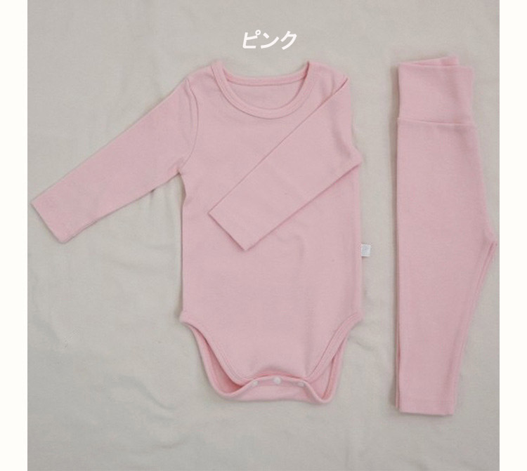 ロンパース ベビー 2点セット 腹巻き付き 長袖 女の子 ズボン 子供服 66 カジュアル 90 秋 新生児 冬 パジャマ 春 男の子 出産祝い ベビー服 コットン 73 80 