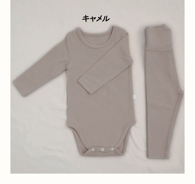 ロンパース ベビー 2点セット 腹巻き付き 長袖 女の子 ズボン 子供服 66 カジュアル 90 秋 新生児 冬 パジャマ 春 男の子 出産祝い ベビー服 コットン 73 80 