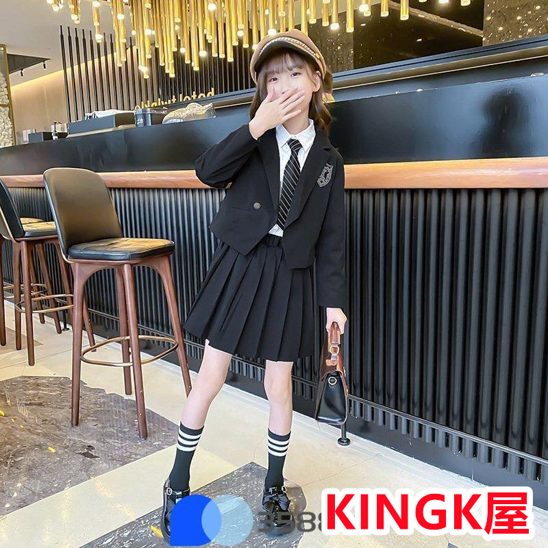 卒業式 女子 スーツ 小学校 ホワイト 3点セット 女の子 プリーツスカート 入学式 スカートブラック発表 学生服 お受験 フリルスカート スクール 制服 卒服 