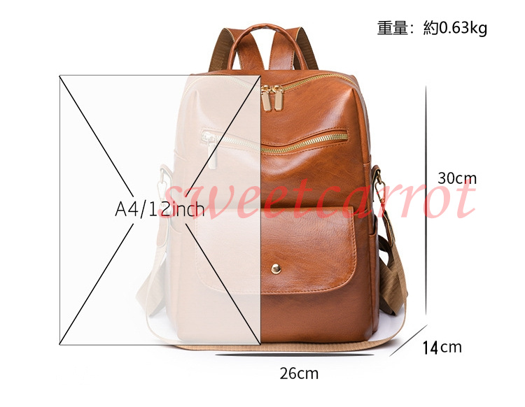 2WAY リュック バックパック レディース バッグ 小物 シンプル ファッション 通学 バッグ 高校生 PU 通勤 リュックサック 軽量 おしゃれ 大容量 可愛い 