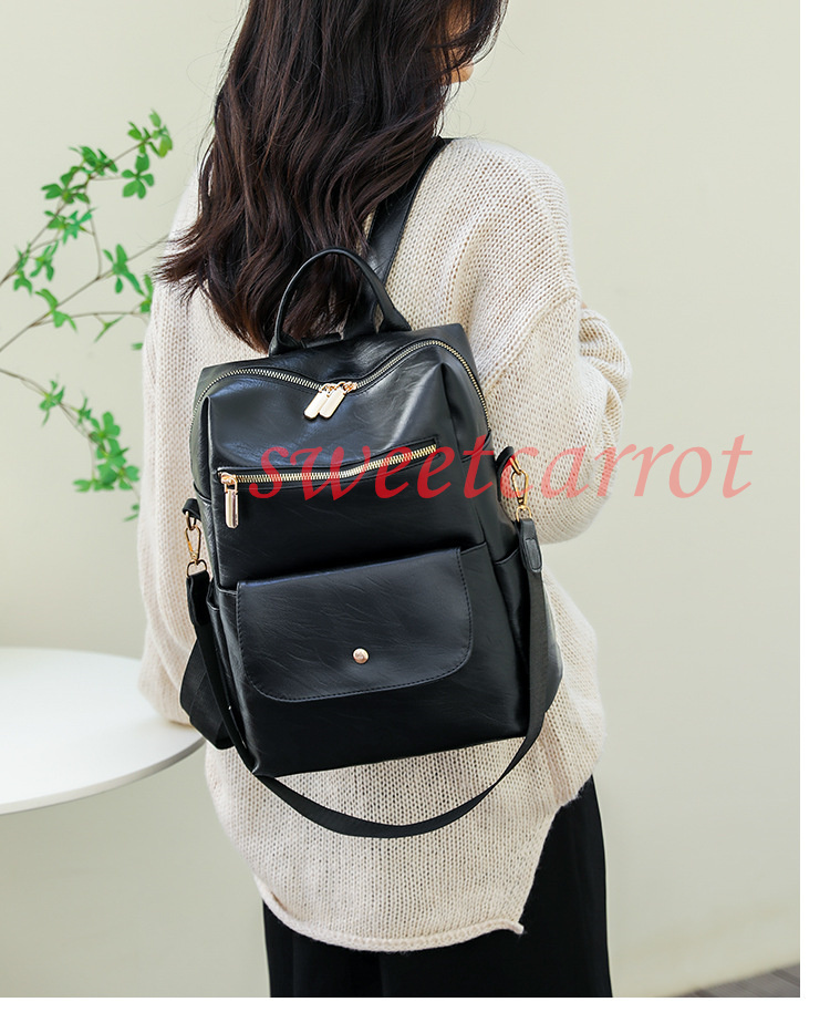 2WAY リュック バックパック レディース バッグ 小物 シンプル ファッション 通学 バッグ 高校生 PU 通勤 リュックサック 軽量 おしゃれ 大容量 可愛い 