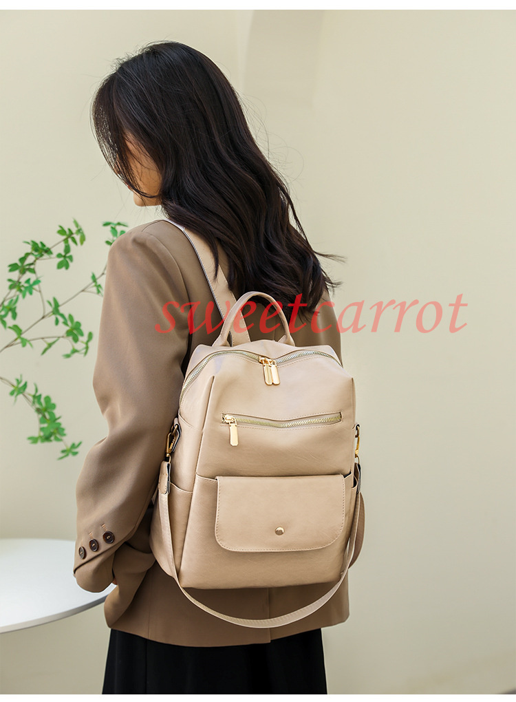 2WAY リュック バックパック レディース バッグ 小物 シンプル ファッション 通学 バッグ 高校生 PU 通勤 リュックサック 軽量 おしゃれ 大容量 可愛い 