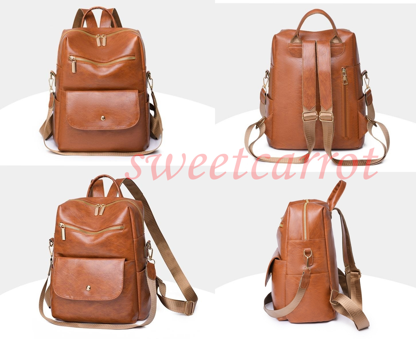 2WAY リュック バックパック レディース バッグ 小物 シンプル ファッション 通学 バッグ 高校生 PU 通勤 リュックサック 軽量 おしゃれ 大容量 可愛い 