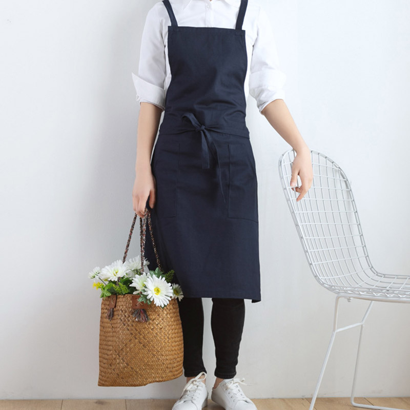 エプロン 保育士 おしゃれ ワンピース キッチン 防水 撥水 レディース 黒 メンズ H型 赤 北欧 女性 ロング丈 ドレス シンプル 無地 