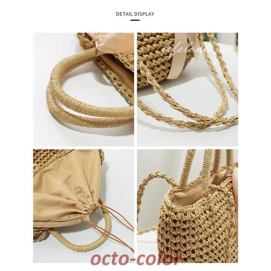 かごバッグ ショルダー レディース トートバッグ 大きめ 2WAY 安い 2022夏 サマーバッグ リゾートバッグ トレンド シンプル おしゃれ バッグ ストローバッグ 