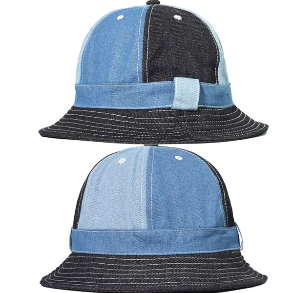 デニム バケットハット マルチ ステッチ 帽子 コットン ハット DENIM バケット帽 サファリハット 無地 レディース HAT メンズ 