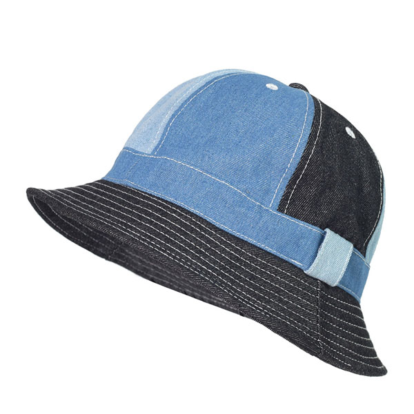 デニム バケットハット マルチ ステッチ 帽子 コットン ハット DENIM バケット帽 サファリハット 無地 レディース HAT メンズ 
