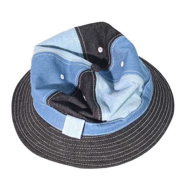 デニム バケットハット マルチ ステッチ 帽子 コットン ハット DENIM バケット帽 サファリハット 無地 レディース HAT メンズ 