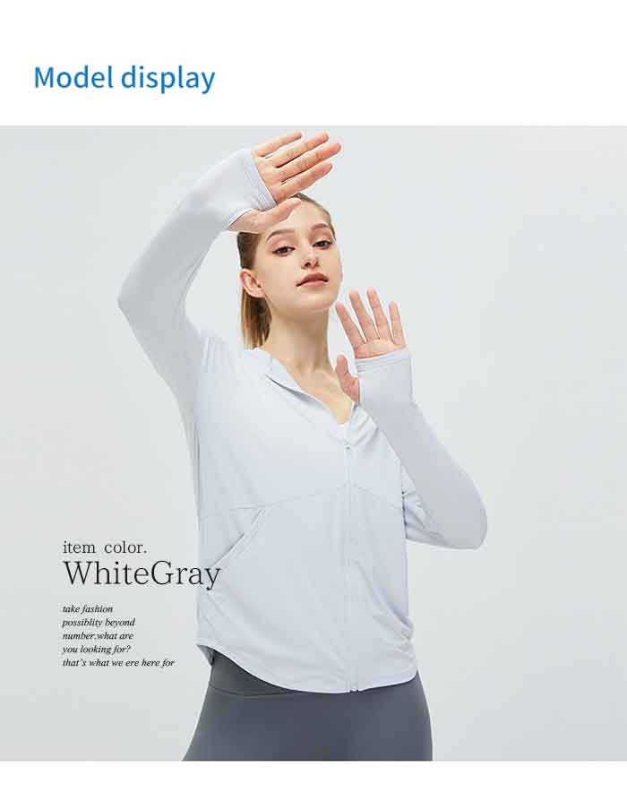 UVカット  レディース 日焼け止め UPF50＋ 通気性良い ガード 速乾 ひんやり 涼しい 冷感 ジップアップ 接触冷感 UV対策 薄手 速乾 