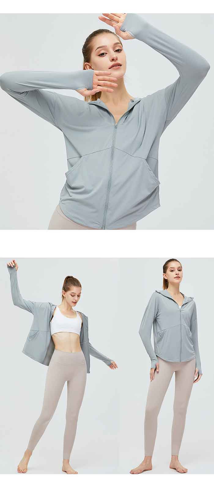 UVカット  レディース 日焼け止め UPF50＋ 通気性良い ガード 速乾 ひんやり 涼しい 冷感 ジップアップ 接触冷感 UV対策 薄手 速乾 