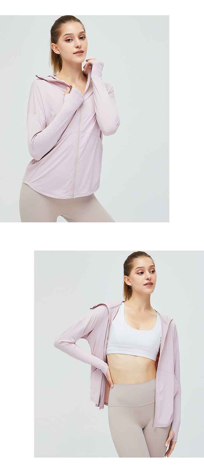 UVカット  レディース 日焼け止め UPF50＋ 通気性良い ガード 速乾 ひんやり 涼しい 冷感 ジップアップ 接触冷感 UV対策 薄手 速乾 