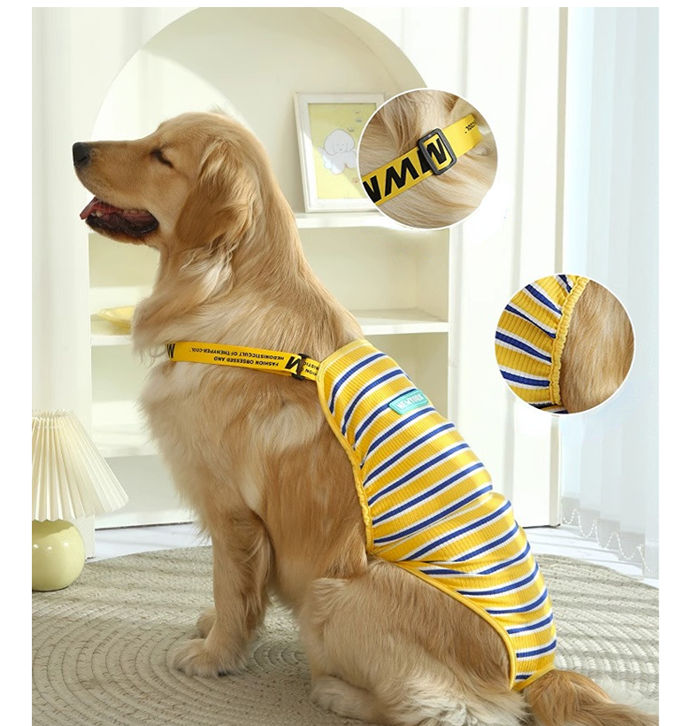 中大型犬用オムツカバー 犬用生理パンツ サニタリーパンツ マナーウェア ドッグウェア 犬服 サスペンダー付 介護用 マーキング防止 おむつカバー しつけ用品 