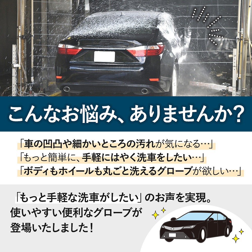 洗車洗車用 ブラシ スポンジ ホイールクリーナー タオル 5本指 バイク 手袋型 カー用品 傷つかない 水垢 洗車ブラシ マイクロファイバー ハンドモップ 
