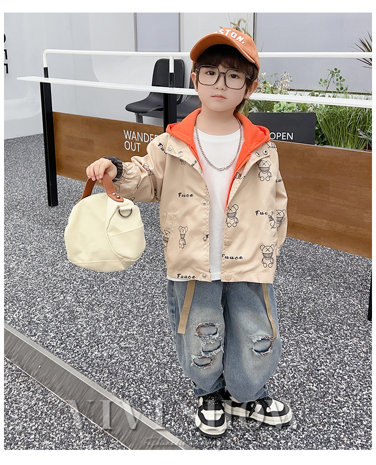 キッズ アウター 長袖 トップス ジップフードつき カジュアル シンプル ゆったり おしゃれ ジッパー あわせやすい 動きやすい 着やすい 