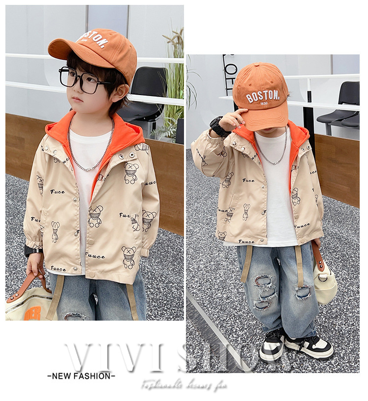 キッズ アウター 長袖 トップス ジップフードつき カジュアル シンプル ゆったり おしゃれ ジッパー あわせやすい 動きやすい 着やすい 