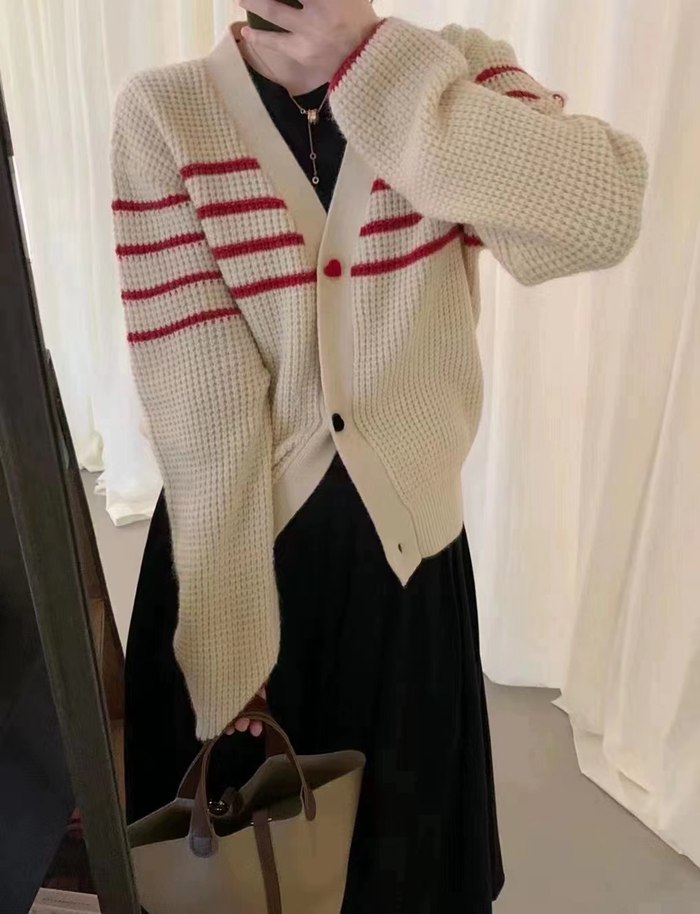 ニットカーディガン ニットカーデ ニットセーター 優雅 秋冬 上品 羽織り アウター トップス Vネック 肌触りニット 