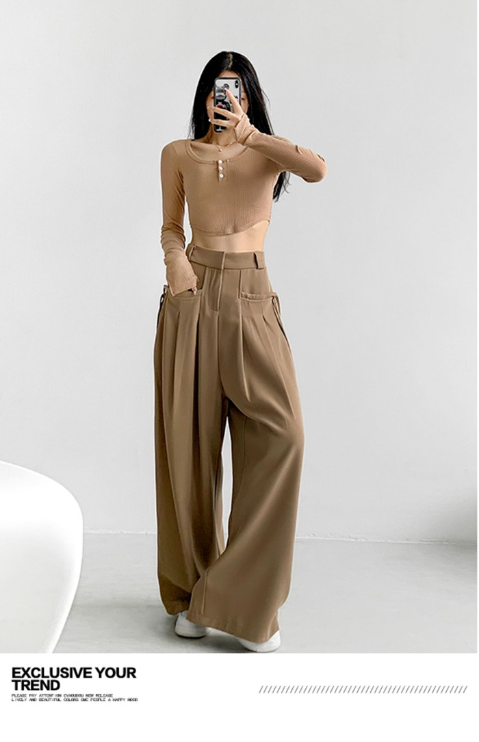 ワイドパンツ カーゴパンツ レディース ロング丈 ボ無地 ゆったり ロングパンツ ビッグシルエット 体型カバー ハイウエスト ストリート 