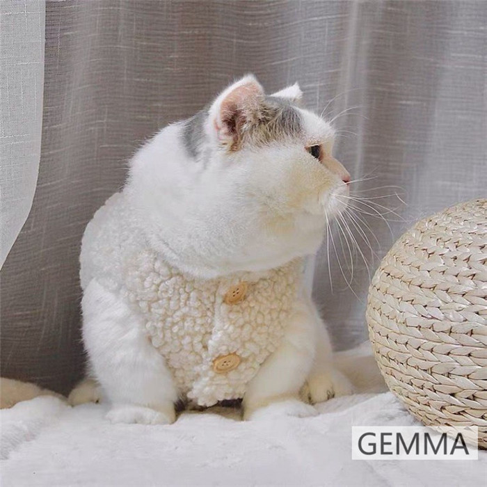 ペット服 猫服 犬服 キャットウェア 可愛い ベスト 暖かい もこもこ 猫 裏起毛 小型犬 ふわふわ 送料無料 