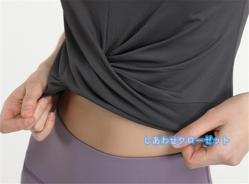 ヨガウェア レディース トップス 半袖 Tシャツ ホットヨガ 吸汗 かわいい 速乾 ランニングウェア スポーツウェア フィットネス おしゃれ 