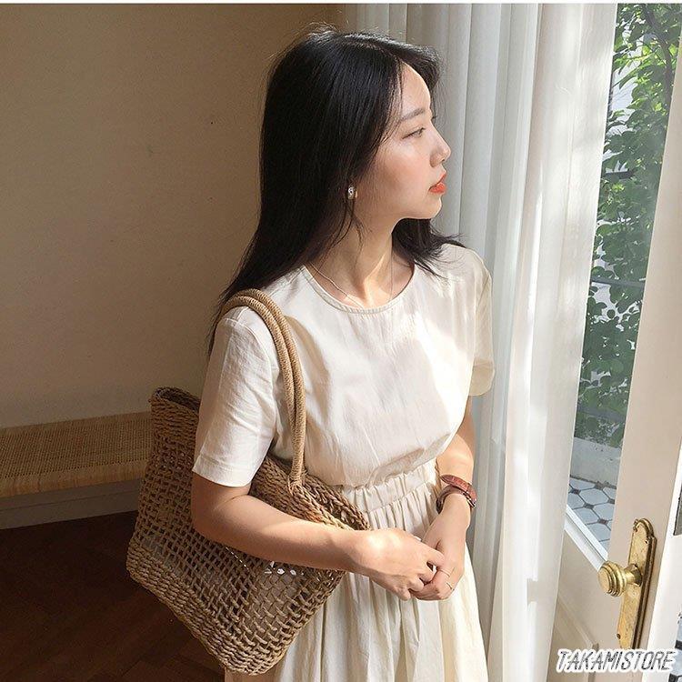 かごバッグ レディース 春夏 ハンドバッグ 草編みバッグ かばん トートバッグ 軽い 韓国風 ショルダーバッグ 小物入れ 麦わら おしゃれ 手提げバッグ ポーチ 