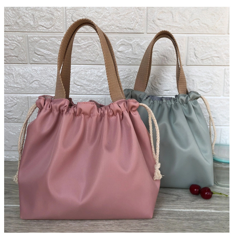 ランチバッグ ランチトート 巾着型 防水 お弁当 お弁当袋 通勤 通学 巾着袋 ペットボトル 子供 エコバッグ レディース 買い物袋 学童弁当 メンズ キッズ 