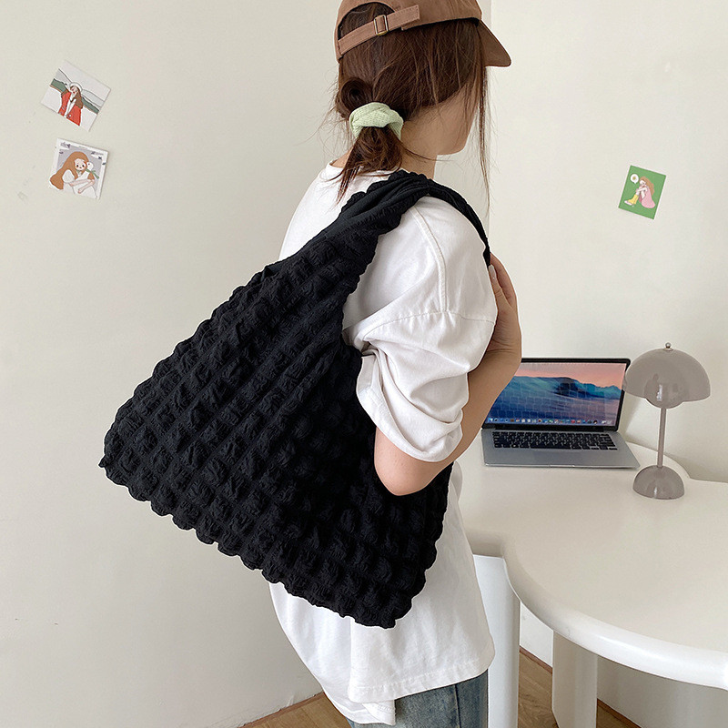 ポップコーン バッグ トートバッグ 大容量 A4 ポコポコ 肩掛け 大きめ ショルダーバッグ 通勤 通学 レディース 軽量コンパクト 手提げ 