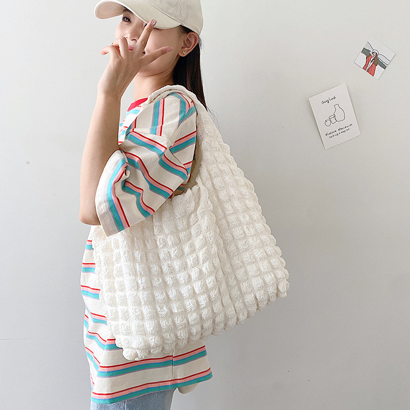 ポップコーン バッグ トートバッグ 大容量 A4 ポコポコ 肩掛け 大きめ ショルダーバッグ 通勤 通学 レディース 軽量コンパクト 手提げ 