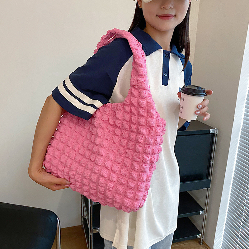 ポップコーン バッグ トートバッグ 大容量 A4 ポコポコ 肩掛け 大きめ ショルダーバッグ 通勤 通学 レディース 軽量コンパクト 手提げ 