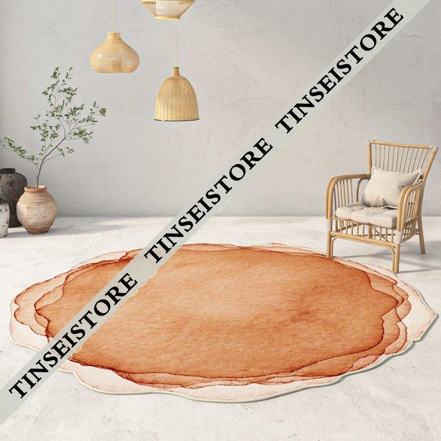 北欧 円 丸ラグマット部屋 丸型カーペット 円形 ラグ おしゃれ マット書斎 洗える まる型 カーペッ ラグ 丸いカーペット 床暖房対応 カーペット 円形 