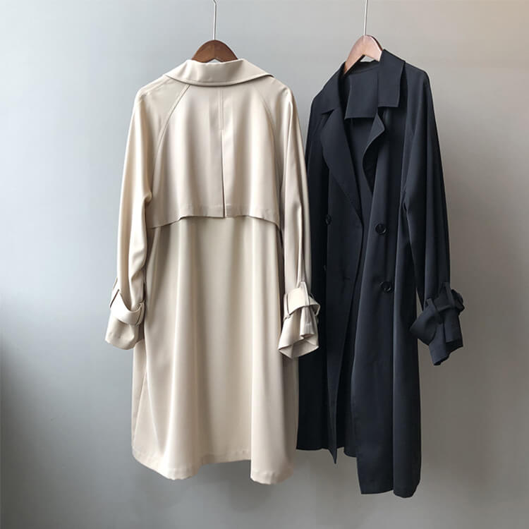 トレンチコート レディース 薄手 ひざ丈 アウター 上品 オープンエレ定番 春 ダブルボタン おしゃれ フォーマル 秋 シンプル 