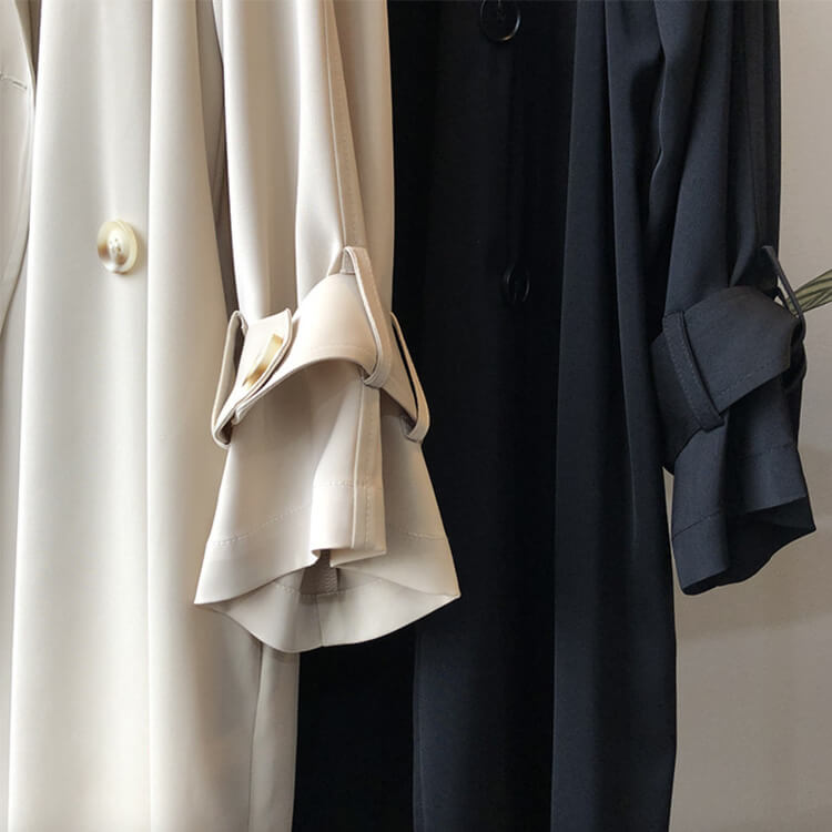 トレンチコート レディース 薄手 ひざ丈 アウター 上品 オープンエレ定番 春 ダブルボタン おしゃれ フォーマル 秋 シンプル 