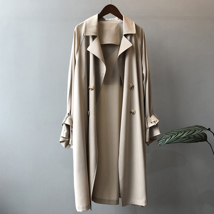 トレンチコート レディース 薄手 ひざ丈 アウター 上品 オープンエレ定番 春 ダブルボタン おしゃれ フォーマル 秋 シンプル 