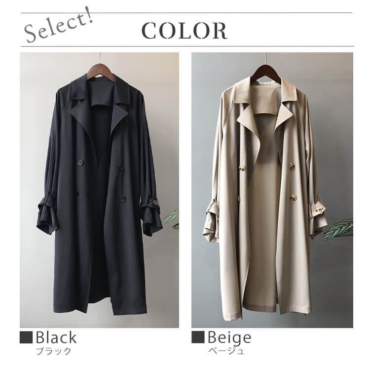 トレンチコート レディース 薄手 ひざ丈 アウター 上品 オープンエレ定番 春 ダブルボタン おしゃれ フォーマル 秋 シンプル 