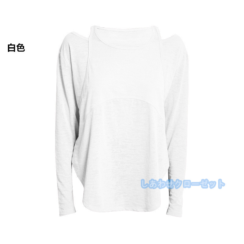 ヨガウェア レディース トップス 長袖 Tシャツ ホットヨガ おしゃれ ランニングウェア 吸汗 かわいい スポーツウェア 速乾 フィットネス 