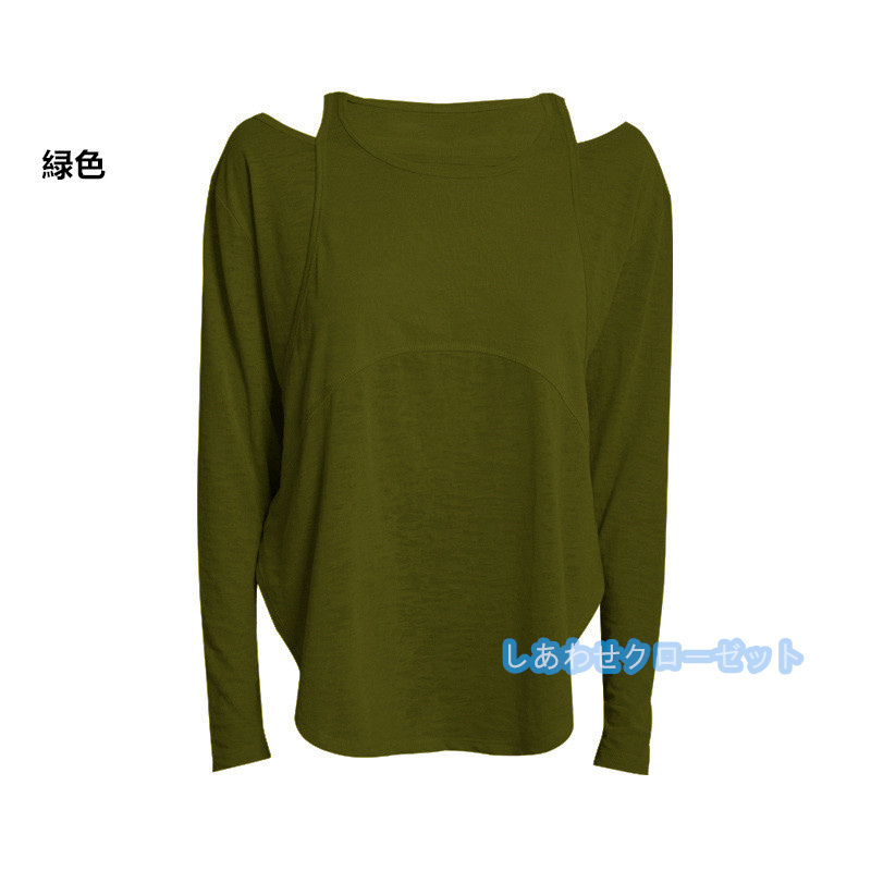 ヨガウェア レディース トップス 長袖 Tシャツ ホットヨガ おしゃれ ランニングウェア 吸汗 かわいい スポーツウェア 速乾 フィットネス 