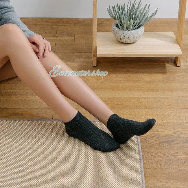 靴下 スニーカーソックス レディース ランダム5足セット くるぶし 綿 23~26.5CM 男女兼用 脱げない 春夏秋冬 無地 薄手 